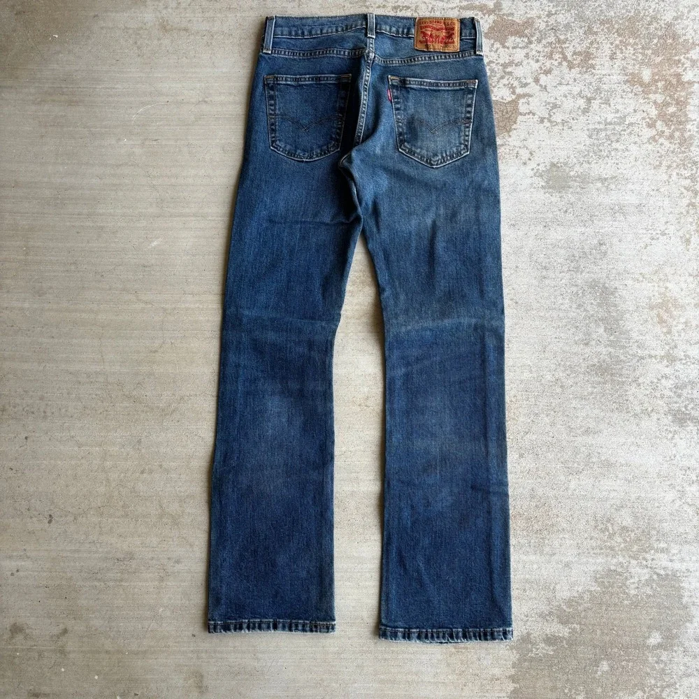 Y2K Levi's 527 Jeans Men's Size 30x32 Blue Bootcut Dark Wash Western Cowboy